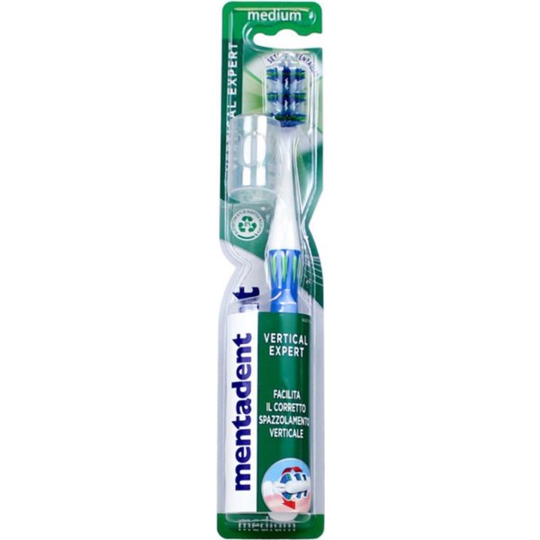 Mentadent medium vertical expert cepillo de dientes 1un